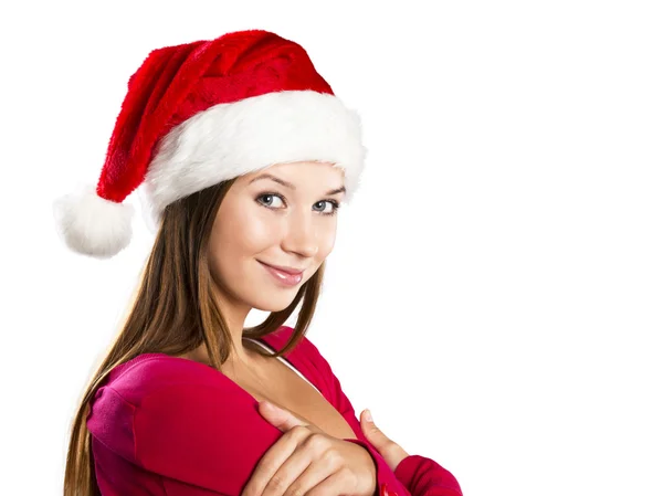 Hermosa mujer de Navidad — Foto de Stock