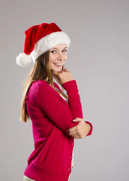 Hermosa mujer de Navidad — Foto de Stock