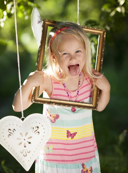 Bambina felice — Foto Stock