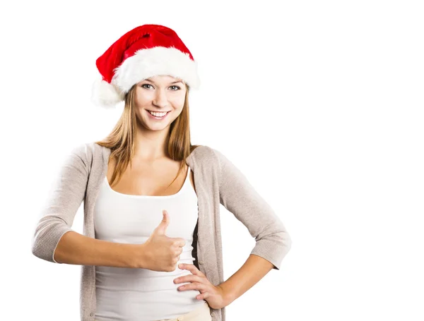 Hermosa mujer de Navidad — Foto de Stock