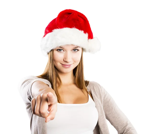 Beautiful christmas woman — Stock Photo, Image