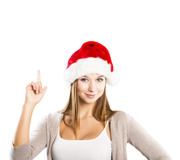 Beautiful christmas woman — Stock Photo, Image