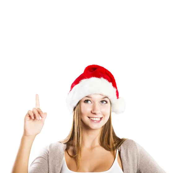 Beautiful christmas woman — Stock Photo, Image