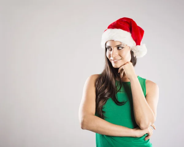 Hermosa mujer de Navidad — Foto de Stock