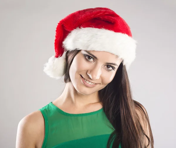 Krásná vánoční žena — Stock fotografie