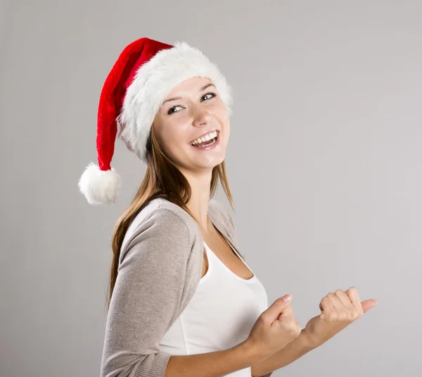 Hermosa mujer de Navidad — Foto de Stock