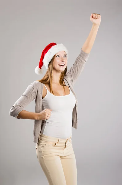 Beautiful christmas woman Royalty Free Stock Images