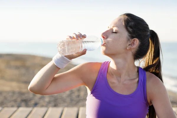 Training op het strand — Stockfoto