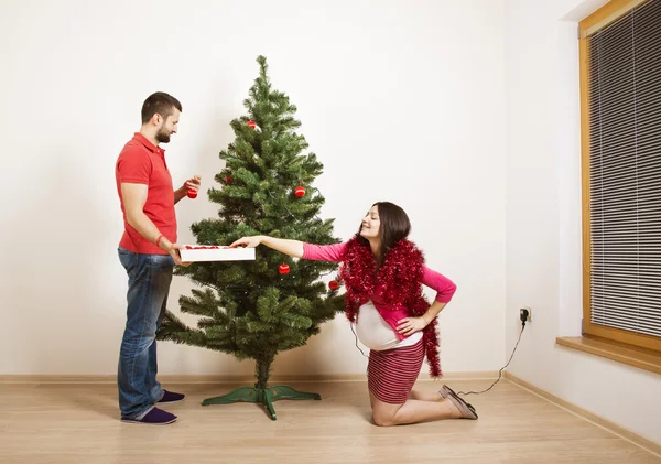 Christmas couple — Stock Photo, Image