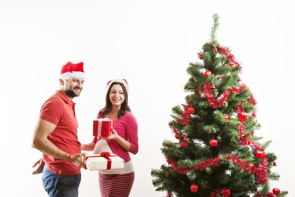 Weihnachtspaar — Stockfoto