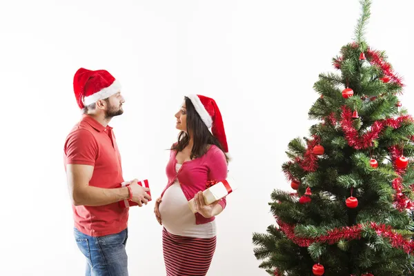 Pareja de Navidad — Foto de Stock