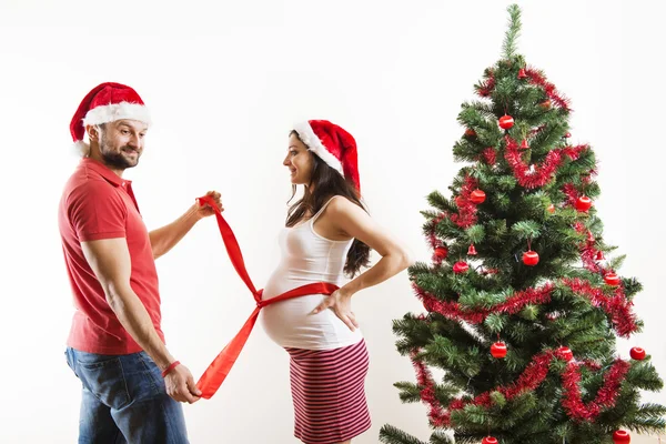 Pareja de Navidad — Foto de Stock