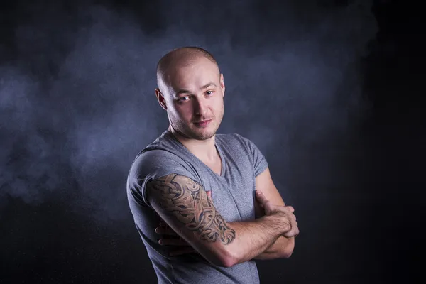 Man with tattoo — Stock Photo, Image