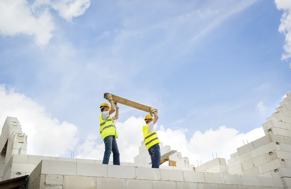 Husbyggnad — Stockfoto