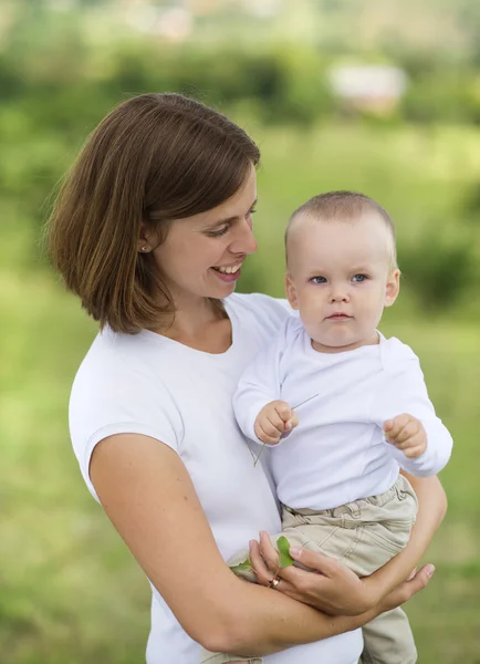 Mother and her little son — Stock Photo, Image