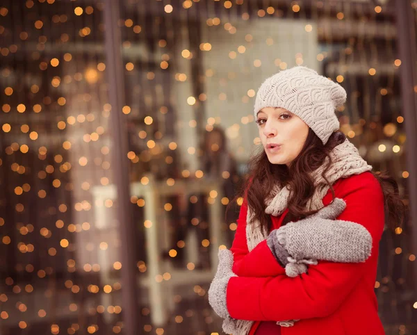 Menina de inverno — Fotografia de Stock