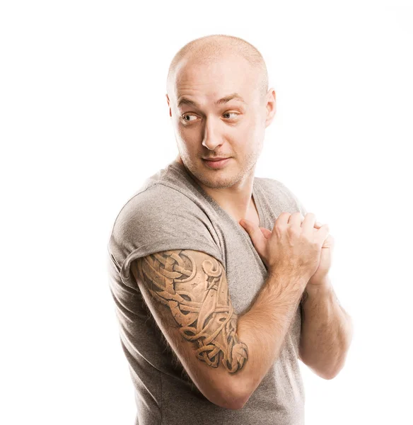 Man with tattoo — Stock Photo, Image