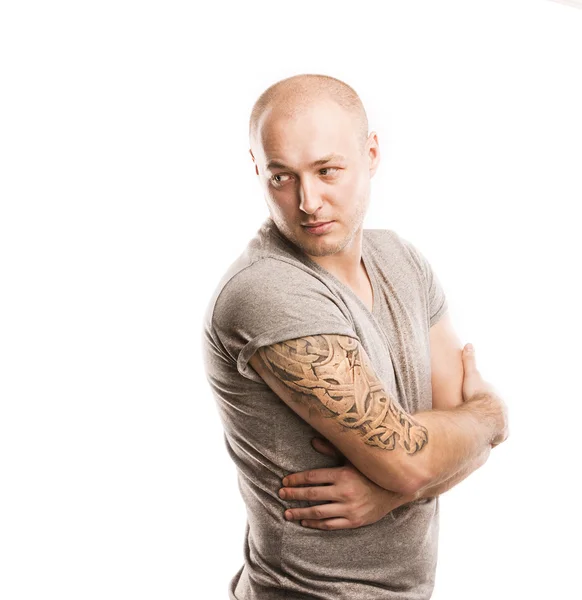 Man with tattoo — Stock Photo, Image