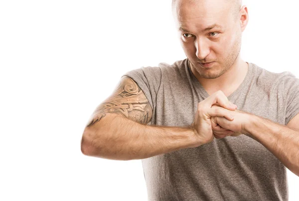 Man with tattoo — Stock Photo, Image