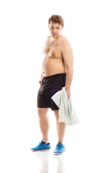 脂肪フィットネス男 — ストック写真