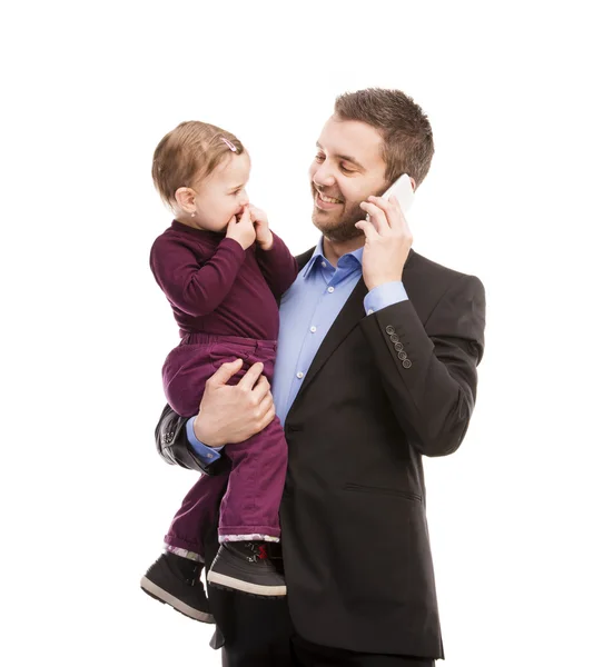 Man met zijn baby — Stockfoto