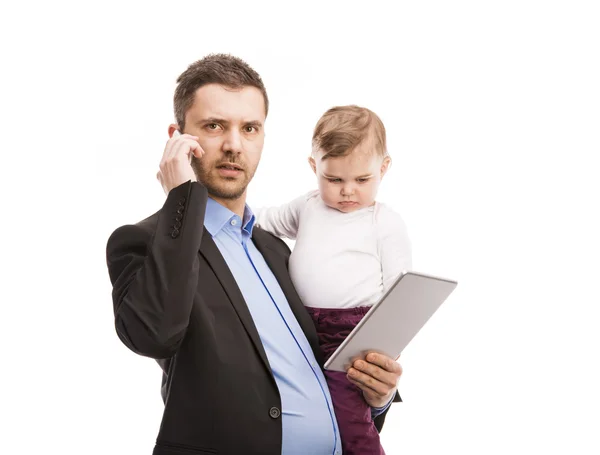 Homme avec son bébé — Photo