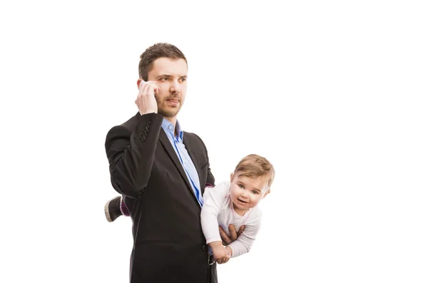 Homem com seu bebê — Fotografia de Stock