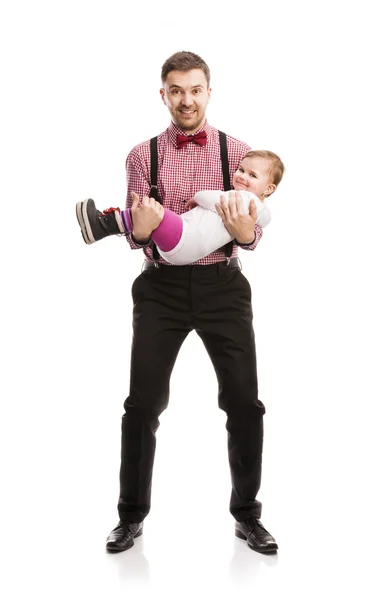 Padre con bambino — Foto Stock