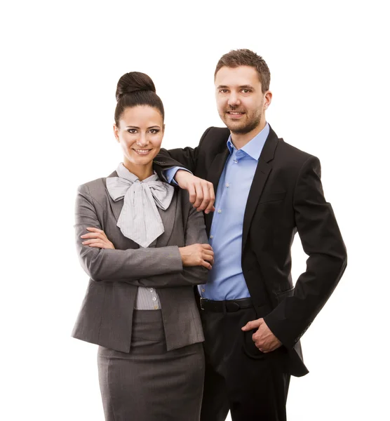 Business woman and business man Stock Image