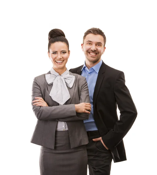 Business woman and business man Stock Picture