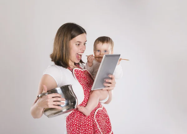 Madre con bebé — Foto de Stock