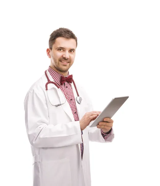 Dottore uomo con stetoscopio — Foto Stock