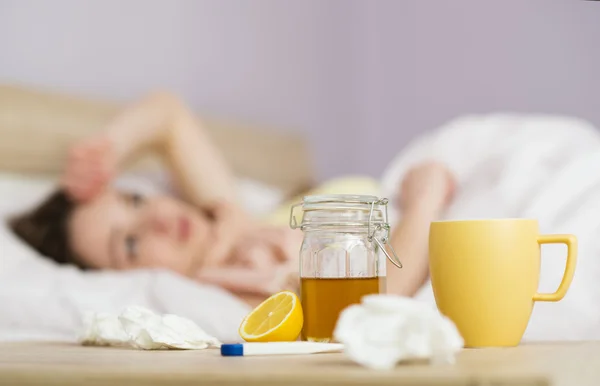 Sick woman — Stock Photo, Image