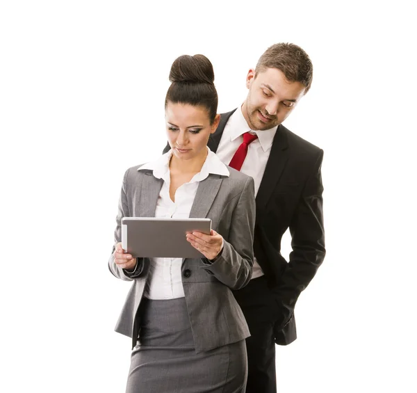 Business woman and business man — Stock Photo, Image