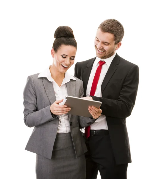 Business woman and business man — Stock Photo, Image