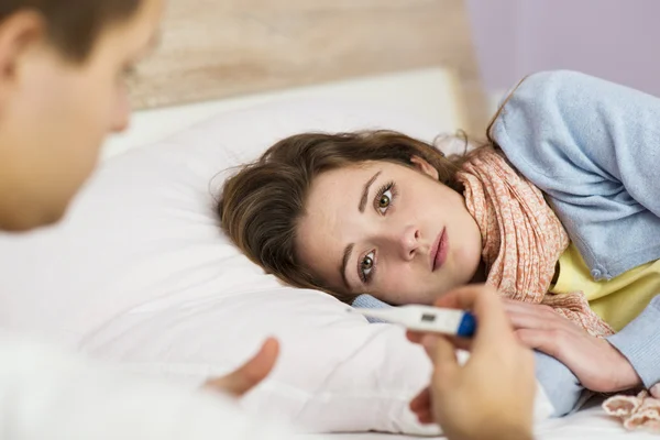 Zieke vrouw — Stockfoto