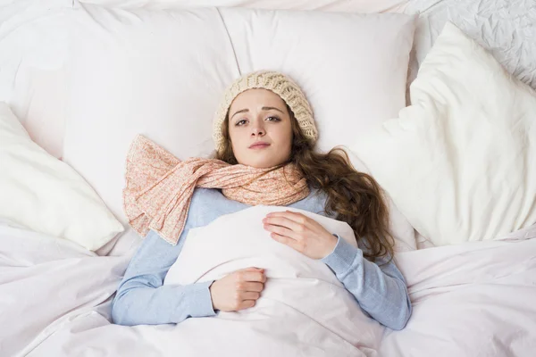 Zieke vrouw — Stockfoto