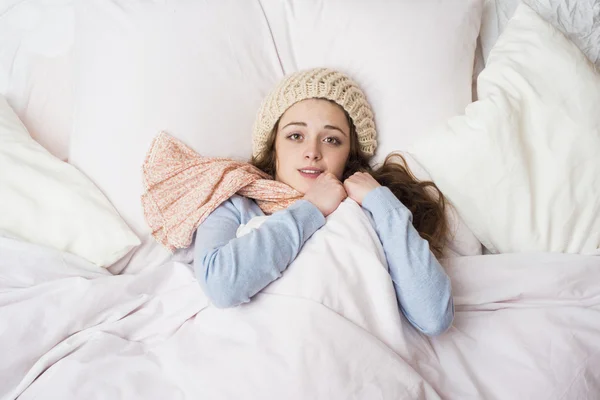 Zieke vrouw — Stockfoto