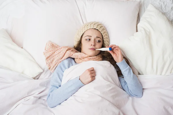 Zieke vrouw — Stockfoto