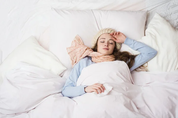 Zieke vrouw — Stockfoto