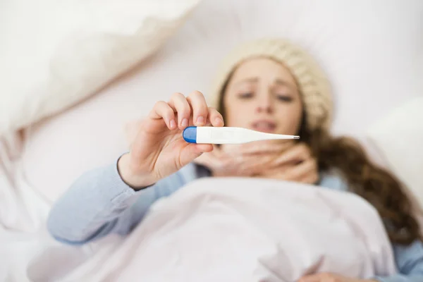 Zieke vrouw — Stockfoto