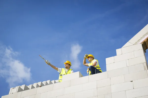 Husbyggnad — Stockfoto