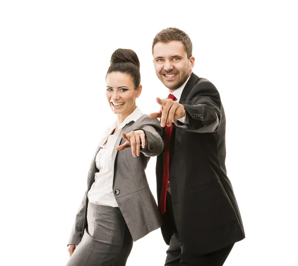 Business woman and business man — Stock Photo, Image