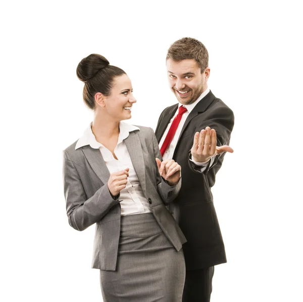 Business woman and business man — Stock Photo, Image