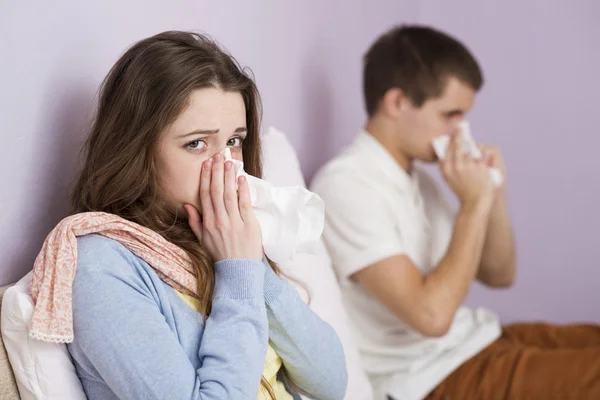 Zieke vrouw — Stockfoto