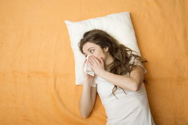 Sick woman — Stock Photo, Image