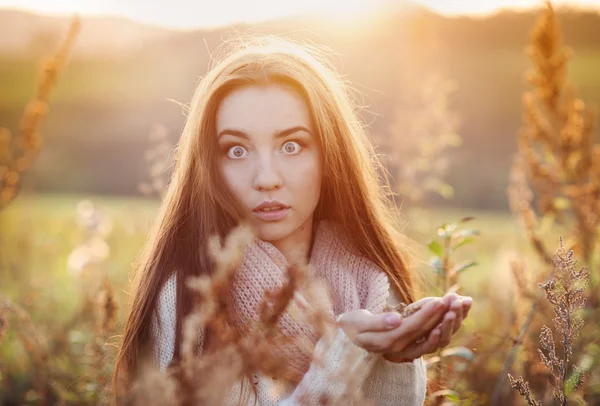 Autunno ragazza — Foto Stock