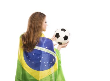 kadın futbol fan
