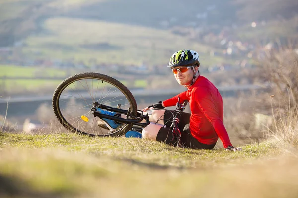 Fahrradunfall — Stockfoto