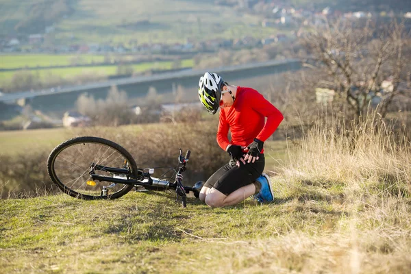 Ongeval met de fiets — Stockfoto